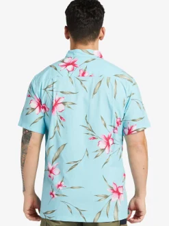 Quiksilver Waterman Night Bloomer Woven Shirt Gulf Stream Night Bloomer Shop