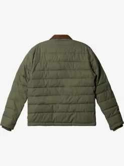 Quiksilver Waterman Ocean Caves Lightweight Puffer Jacket Dusty Olive Sale
