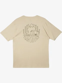 Quiksilver Waterman Outdoor Livin T-Shirt Brown Rice Best Sale