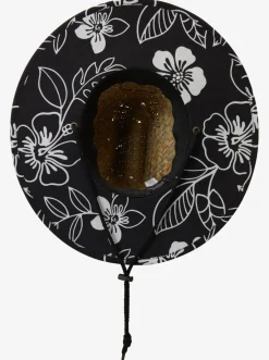 Quiksilver Waterman Outsider Straw Lifeguard Hat Black/ Jet Black Shop