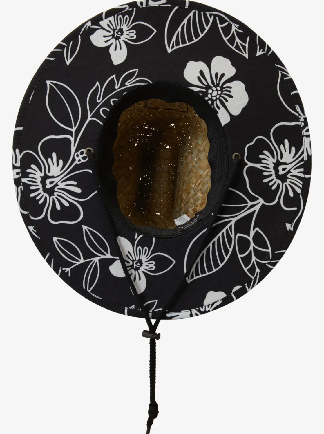 Quiksilver Waterman Outsider Straw Lifeguard Hat Black/ Jet Black Shop