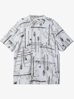 Quiksilver Waterman Paddle Out Short Sleeve Shirt White Hot