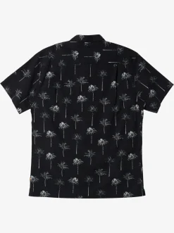 Quiksilver Waterman Palm Friday Woven Shirt Black Palm Friday Outlet