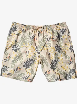 Quiksilver Waterman Perfect Feel 17" Volleys Brown Rice Perfect Feel Flash Sale