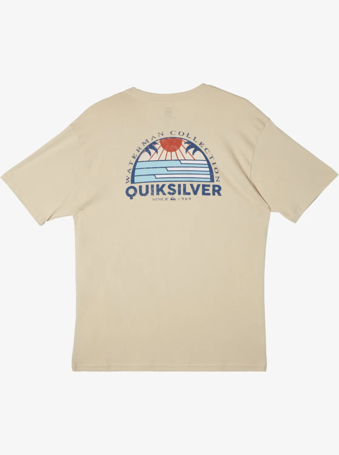 Quiksilver Waterman Set View T-Shirt Brown Rice New