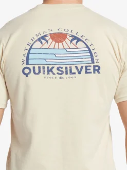 Quiksilver Waterman Set View T-Shirt Brown Rice New