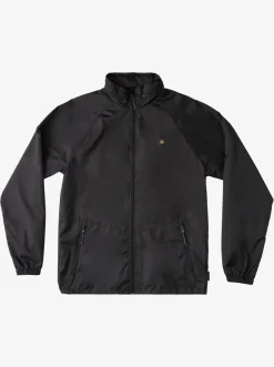 Quiksilver Waterman Shell Shock Water-Resistant Lightweight Mini Ripstop Windbreaker Black Outlet