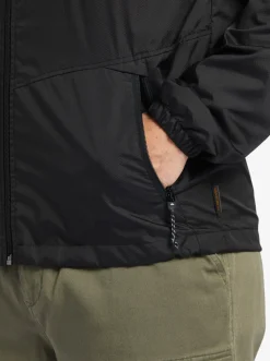 Quiksilver Waterman Shell Shock Water-Resistant Lightweight Mini Ripstop Windbreaker Black Outlet