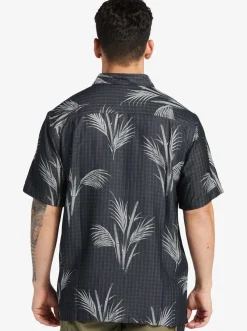 Quiksilver Waterman Skipped Out Woven Shirt Black Skipped Out Shop
