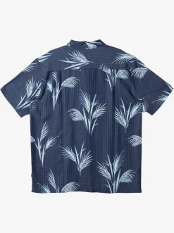 Quiksilver Waterman Skipped Out Woven Shirt Estate Blue Skippe Out Cheap
