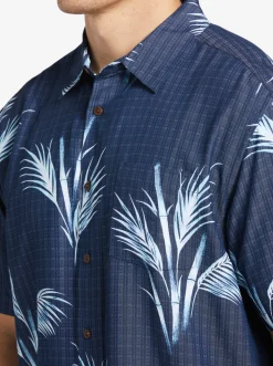 Quiksilver Waterman Skipped Out Woven Shirt Estate Blue Skippe Out Cheap