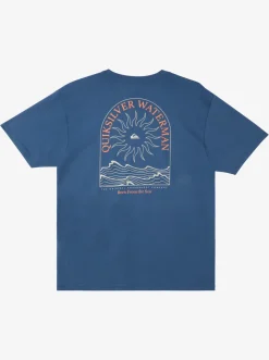 Quiksilver Waterman Summer Solstice Qt-Shirt Ensign Blue Clearance