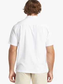 Quiksilver Waterman Tahiti Palms Premium Anti-Wrinkle Shirt White New