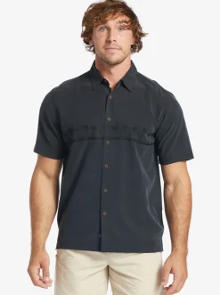 Quiksilver Waterman Tahiti Palms Premium Anti-Wrinkle Shirt Black Store