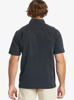 Quiksilver Waterman Tahiti Palms Premium Anti-Wrinkle Shirt Black Store