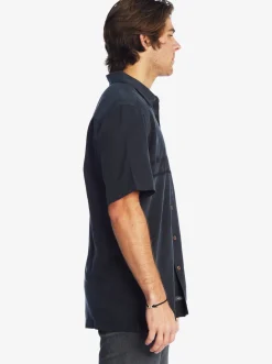 Quiksilver Waterman Tahiti Palms Premium Anti-Wrinkle Shirt Black Store
