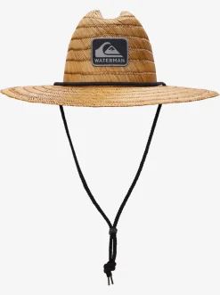 Quiksilver Waterman The Tier Straw Lifeguard Hat Dark Brown Shop