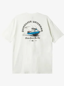 Quiksilver Waterman Todos Run T-Shirt Snow White Clearance