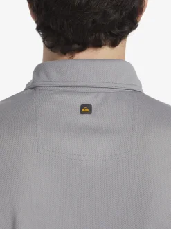 Quiksilver Waterman Water Short Sleeve Polo Shirt Sharkskin Best Sale