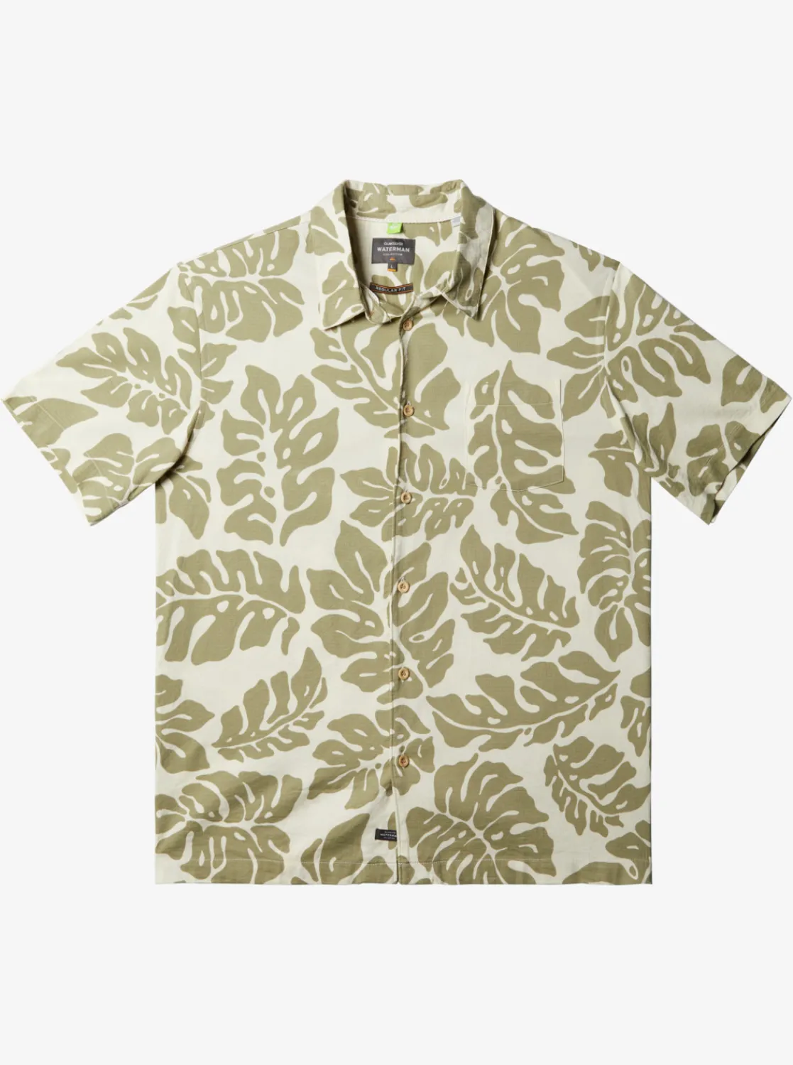 Quiksilver Waterman Waterfall Rain Short Sleeve Shirt Tea Waterfall Rain Online