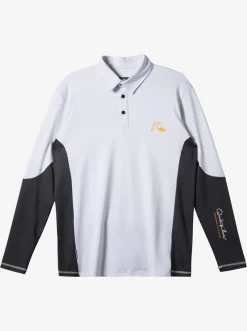 Quiksilver Waterman Waterman Piscator Polo Long Sleeve Upf 50 Surf T-Shirt White Shop