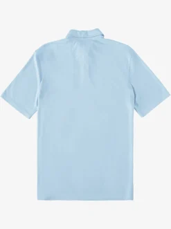 Quiksilver Waterman Waterpolo Short Sleeve Polo Shirt Dusk Blue Hot