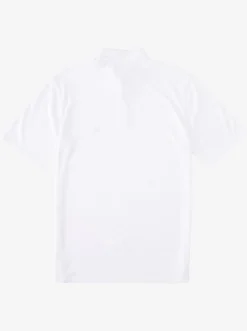 Quiksilver Waterman Waterpolo Short Sleeve Polo Shirt White Hot
