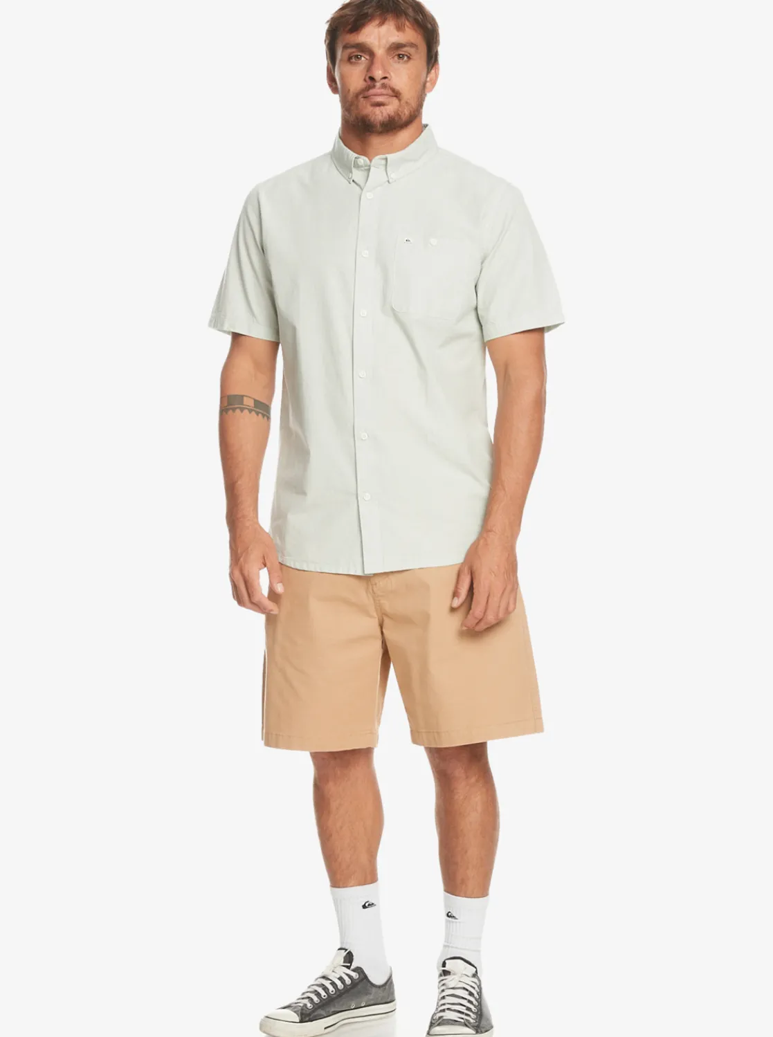 Quiksilver Winfall Short Sleeve Shirt Iceberg Green Sale