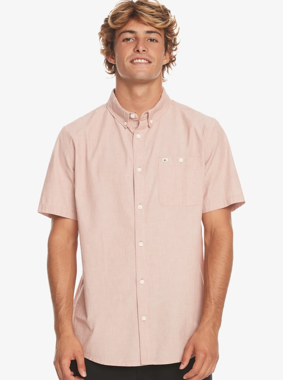 Quiksilver Winfall Short Sleeve Shirt Baked Clay Sale