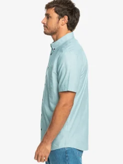 Quiksilver Winfall Short Sleeve Shirt Moroccan Blue Online