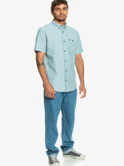 Quiksilver Winfall Short Sleeve Shirt Moroccan Blue Online